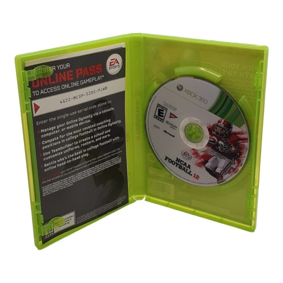 NCAA Football 12 Xbox 360 2012 CIB Complete Manual Disc Case Online EUC 2011 Rel - Picture 3 of 10